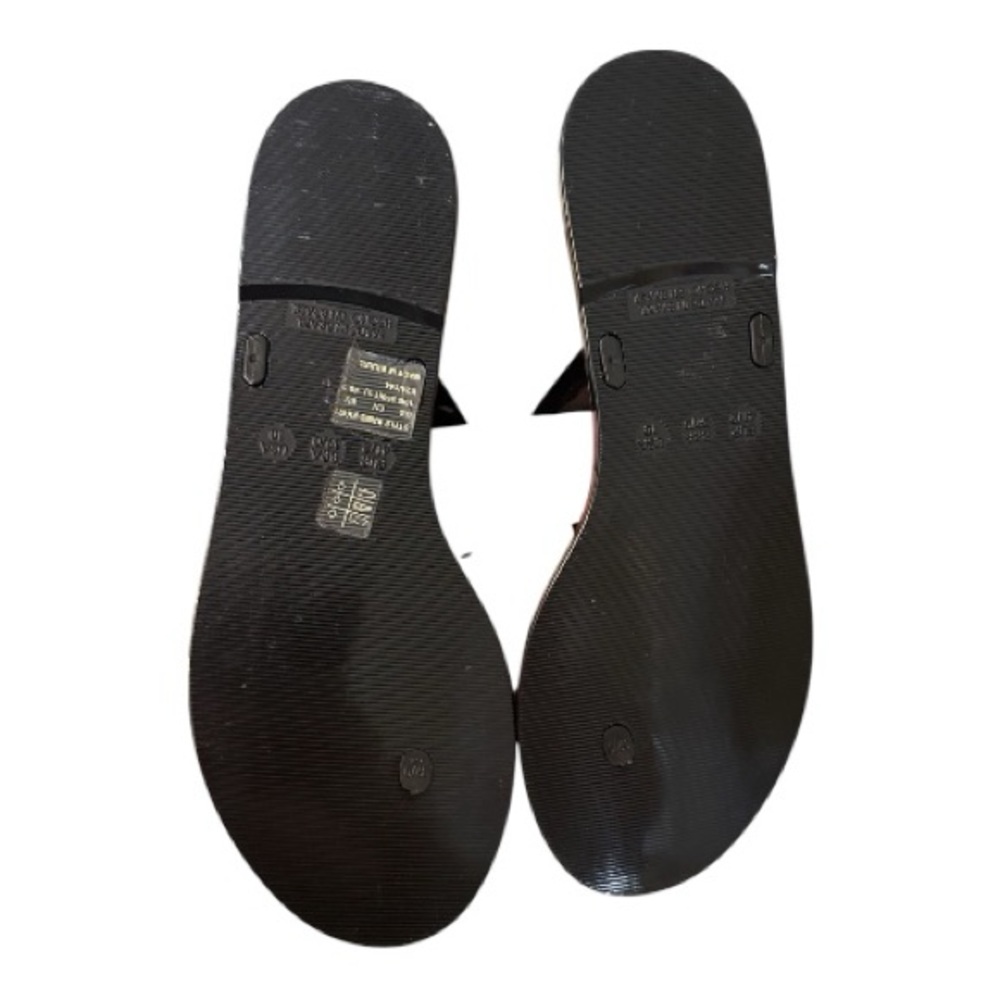 Kate Spade Glossy Black Thong Sandals - Picture 5 of 5